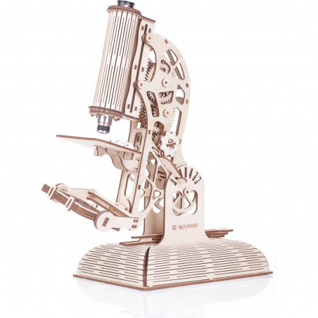 Maquette Microscope mobile 3D en bois - Puzzle - Mr Playwood