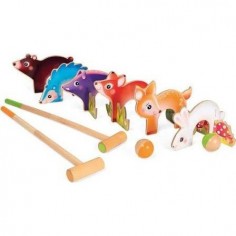 Jeu de croquet animaux de la forêt