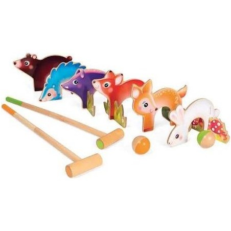 Jeu de croquet animaux de la forêt