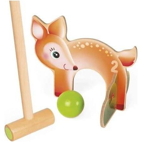 Jeu de croquet animaux de la forêt