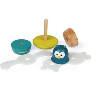 Jouet en bois Culbuto Chouette Zigolos - Janod Jouet en bois Culbuto Chouette Zigolos - Janod