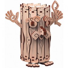 Tirelire Esprit de la Foret - maquette 3D mobile en bois - Mr Playwood