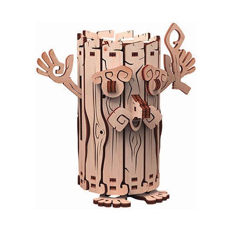 Tirelire Esprit de la Foret - maquette 3D mobile en bois - Mr Playwood