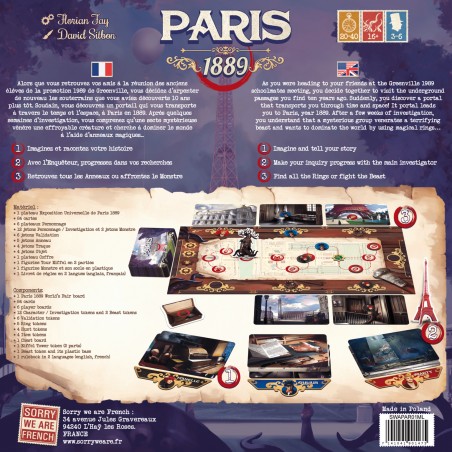 Paris 1889 - Jeux de société - Sorry We Are French