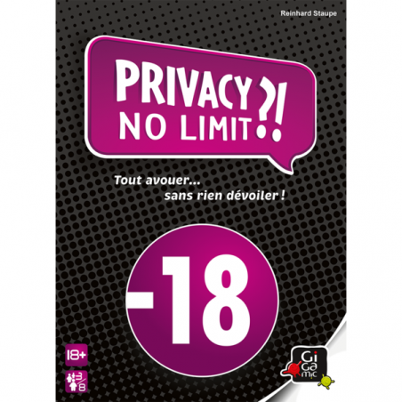 Privacy no limit - Jeu de société pour adultes - Gigamic
