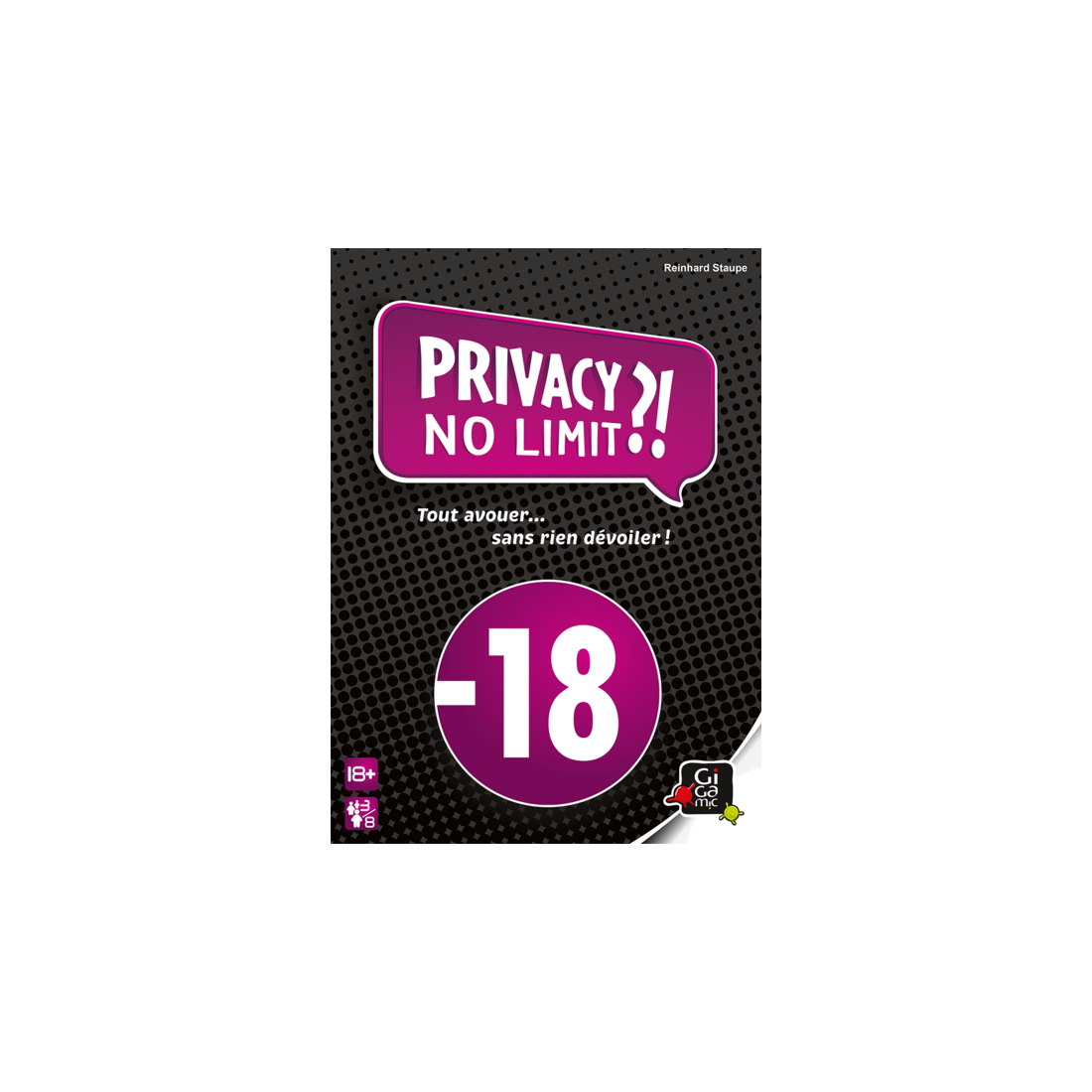 Privacy no limit - Jeu de société pour adultes - Gigamic