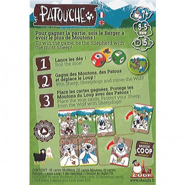 Patou'Che - Jeu de Cartes et Dés - Oka Luda éditions