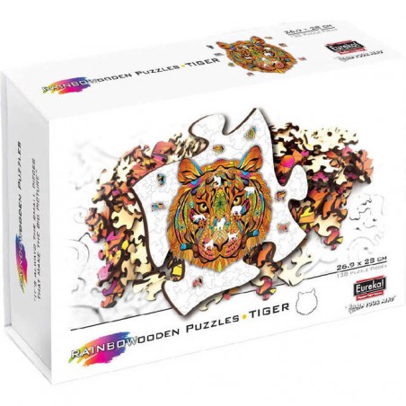 Puzzle Tigre - 138 pièces - Puzzle - Rainbowooden
