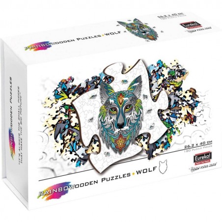 Puzzle Loup - 180 pièces - Puzzle - Rainbowooden