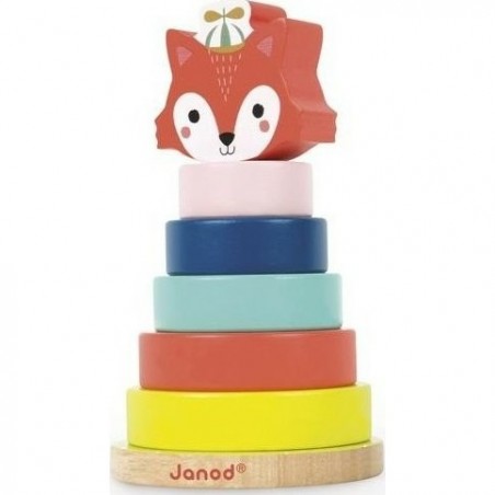 Renard à empiler en bois Baby Forest