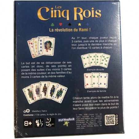 Les Cinq Rois - Jeu de Cartes - Esprit Jeu - Gigamic