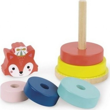 Renard à empiler en bois Baby Forest