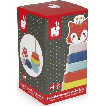Renard à empiler en bois Baby Forest