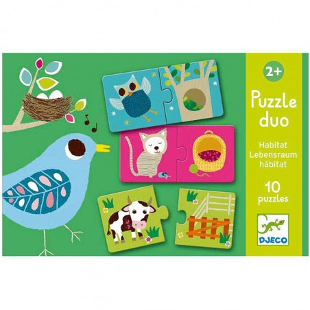 Puzzle Duo "Habitat" - Djeco
