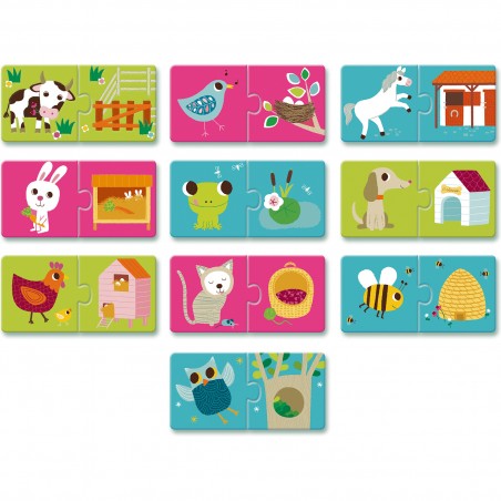 Puzzle Duo "Habitat" - Djeco
