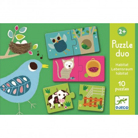 Puzzle Duo "Habitat" - Djeco