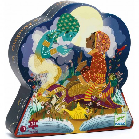 Puzzle Silhouette: Aladin - 24 Pièces - Jeux de société - Djeco