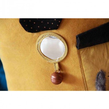 Coussin d'activités maison moutarde Les Moustaches - Moulin Roty