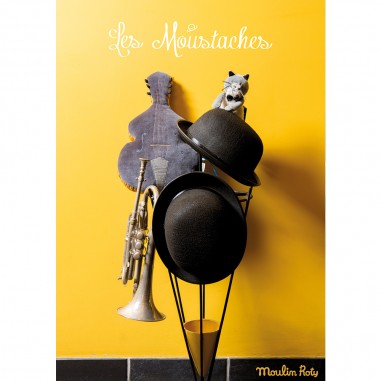 Coussin contrebasse Les Moustaches - Moulin Roty