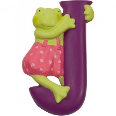 J lettre alphabet en résine - Moulin Roty