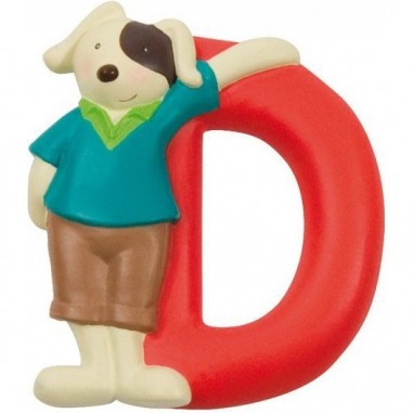 D lettre alphabet en résine - Moulin Roty