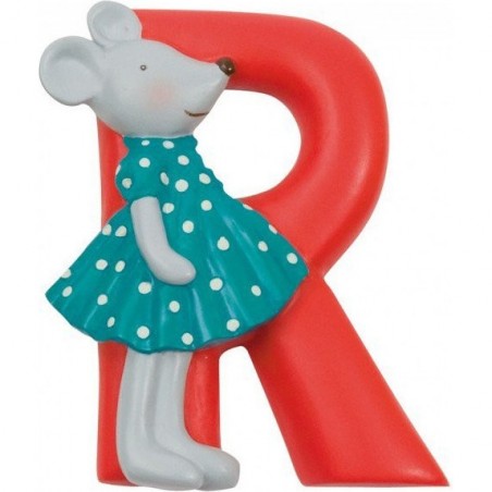 R lettre alphabet en résine - Moulin Roty