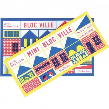Jeu de construction en bois Bloc Ville - Dans la ville - Moulin Roty