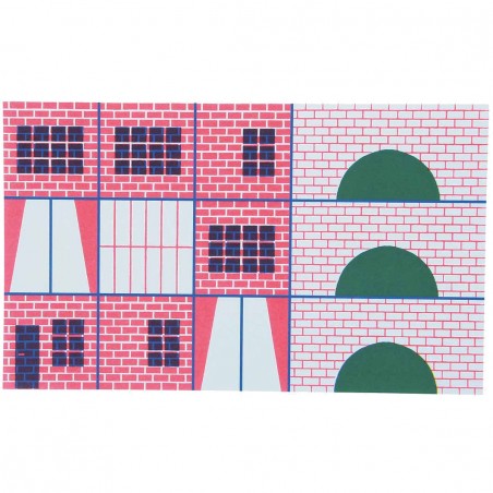 Jeu de construction en bois Bloc Ville - Dans la ville - Moulin Roty