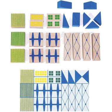 Jeu de construction en bois Bloc Ville - Dans la ville - Moulin Roty