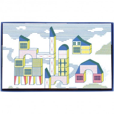 Jeu de construction en bois Bloc Ville - Dans la ville - Moulin Roty