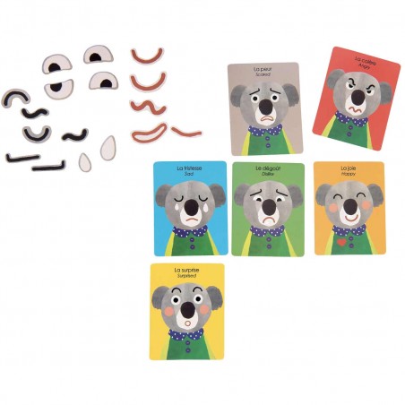 Jeu magnétique expressions Les Popipop - Moulin Roty