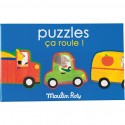 Ensemble de 4 Puzzles Ca roule ! - 32 pièces - Les Popipop - Moulin Roty