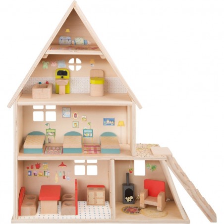 Maison de poupée avec mobilier La Grande Famille - Moulin Roty
