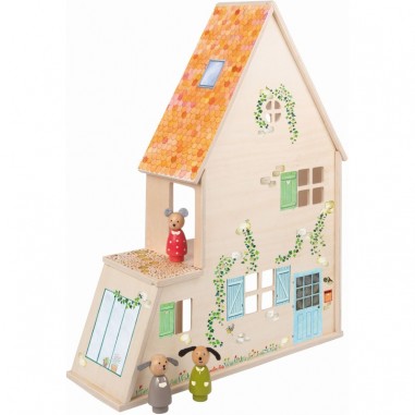 Maison de poupée avec mobilier La Grande Famille - Moulin Roty