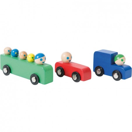 Voitures et bus Dans la ville - Moulin Roty