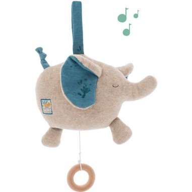 Poupée musique éléphant Sous mon baobab - Moulin Roty