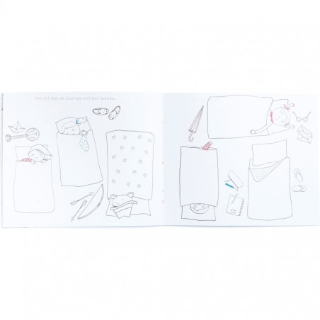 Cahier de coloriage aujourd'hui c'est mercredi - Moulin Roty