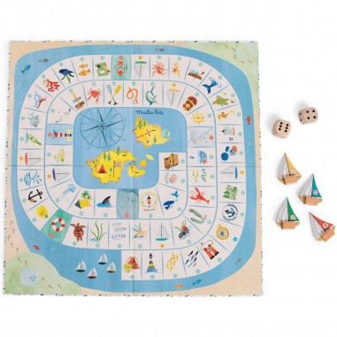 Jeu de l'oie de l'explorateur Le Jardin du Moulin - Moulin Roty