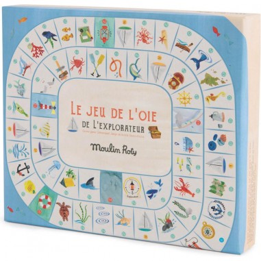 Jeu de l'oie de l'explorateur Le Jardin du Moulin - Moulin Roty