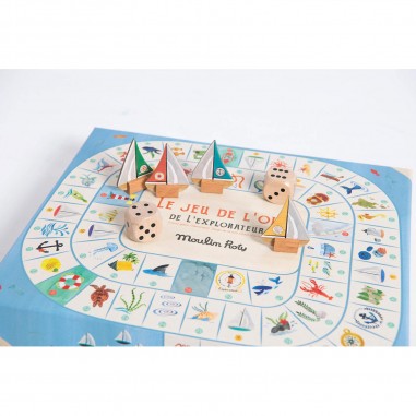 Jeu de l'oie de l'explorateur Le Jardin du Moulin - Moulin Roty