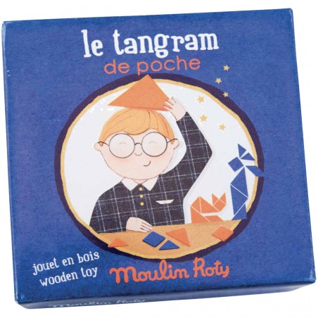 Tangram de poche en bois - Moulin Roty