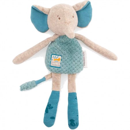 Doudou-hochet éléphant Sous mon baobab - Moulin Roty