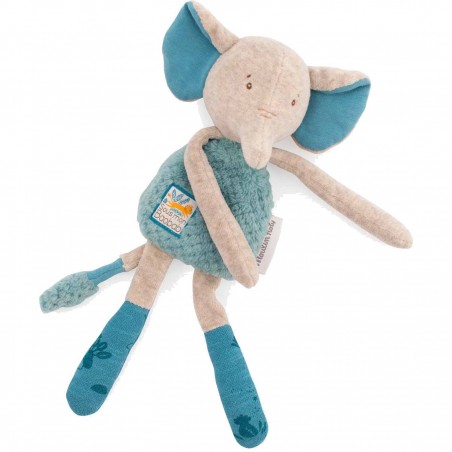 Doudou-hochet éléphant Sous mon baobab - Moulin Roty