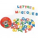 Lettres magnétiques en carton 54 pièces - Les Popipop - Moulin Roty