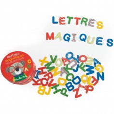 54 lettres magnétiques en carton Popipop - Moulin Roty 2