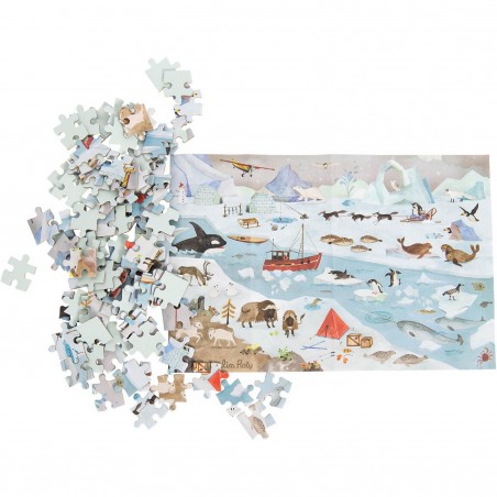 Puzzle de l'explorateur La banquise - 96 pièces - Le jardin du Moulin - Moulin Roty