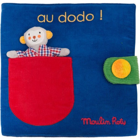 Livre tissu au dodo Les popipop - Moulin Roty