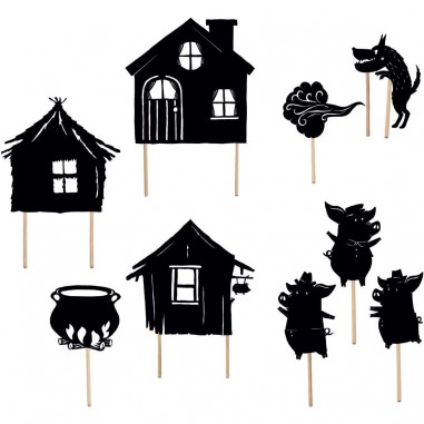 Les ombres du soir Trois petits cochons - Moulin Roty