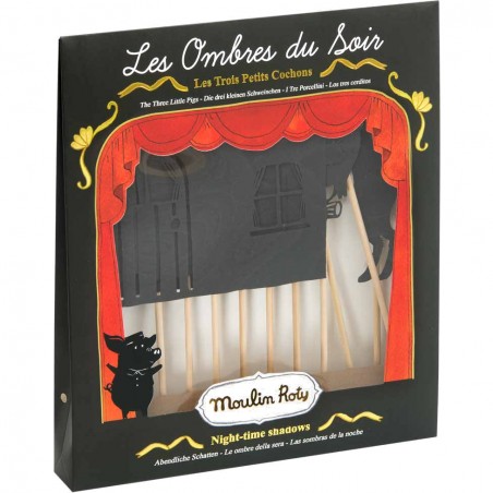 Les ombres du soir Trois petits cochons - Moulin Roty