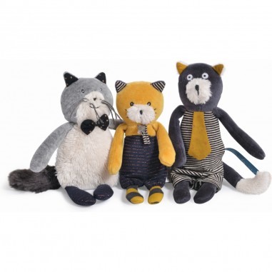 Petit chat gris Alphonse Les Moustaches - Moulin Roty